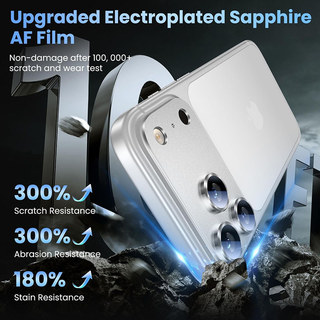 Hợp Kim Nhôm Bảo Vệ Ống Kính Máy Ảnh Cho Apple IPhone 17 Pro Max Bảo Vệ Thả AR Kính Cường Lực Kim Loại Vỏ Camera Màn Hình