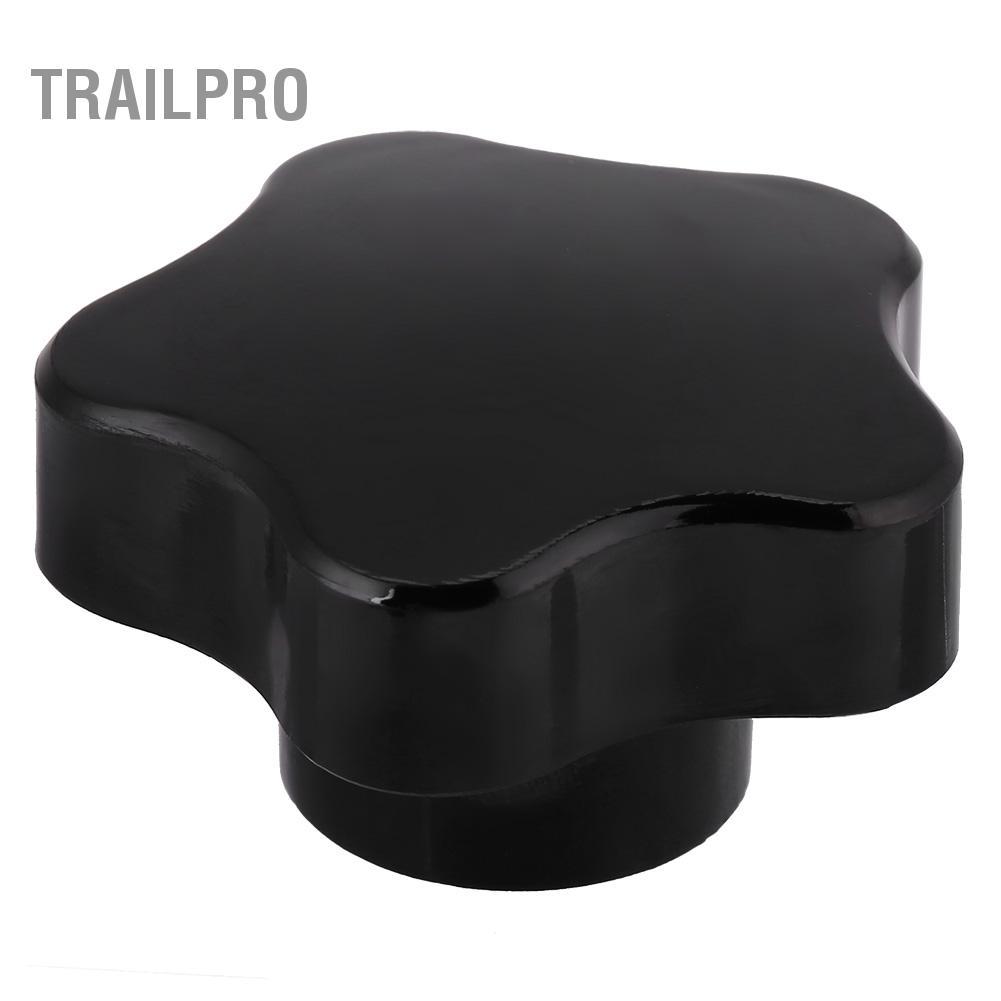 TrailPro Knurled Ren Kẹp Núm 5 Chiếc Hình Ngôi Sao M8 Đa Năng Màu Đen Nhựa Bền Đẹp Tay Cầm Bắt Vít Cho Máy Quá