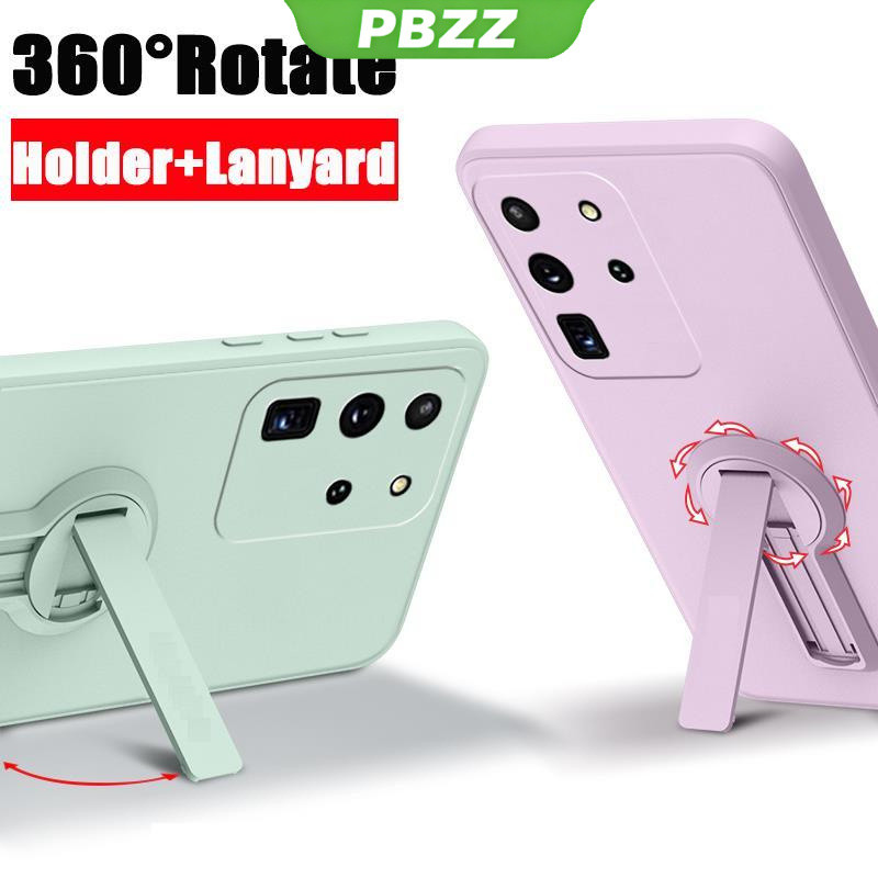 ốp lưng Ốp điện thoại Samsung S20 Ultra Samsung S20 Plus Samsung S20 FE Samsung S20 Ốp mềm Vỏ chống sốc mịn bảo vệ silicon lỏng thiết kế mới 360 ° với giá đỡ ytxzzj01 đẹp viền vuông cute