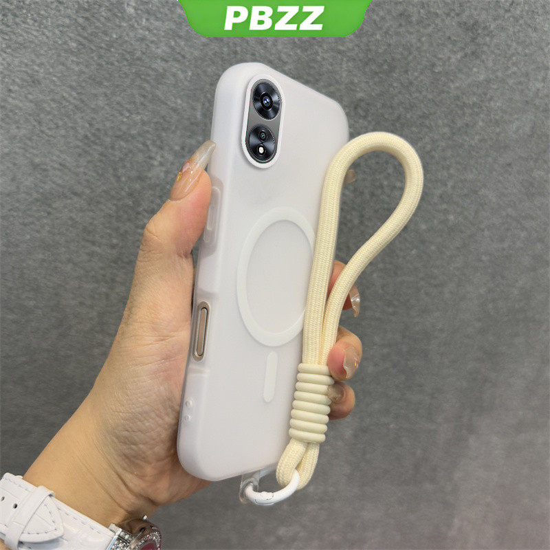 Ốp Lưng Cho OPPO Reno 8t 4g a78 a98 a17 a17k A58 5G a18 a38 a60 A58 A78 4G Vỏ Điện Thoại Vỏ Thiết Kế Mới Thẩm Mỹ Vỏ Thạch Màu Kép Có Dây Buộc Từ Tính Không Dây GDBSWX01