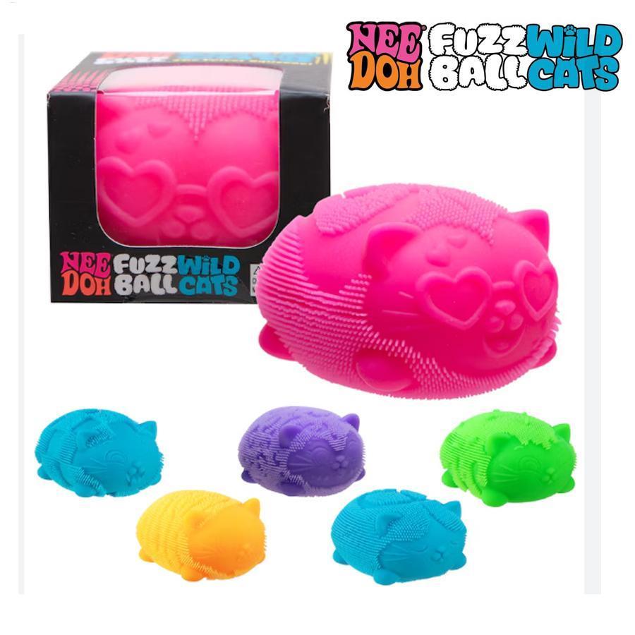 NeeDoh Fuzz Ball Wild Cats Stress Ball Squeezable Giảm căng thẳng Fidgets Đồ chơi cảm giác