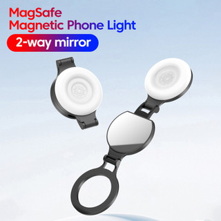 Vòng Selfie từ tính có thể gập lại Elough Mini lấp đầy ánh sáng 3 chế độ có đèn gương phổ biến cho điện thoại thông minh