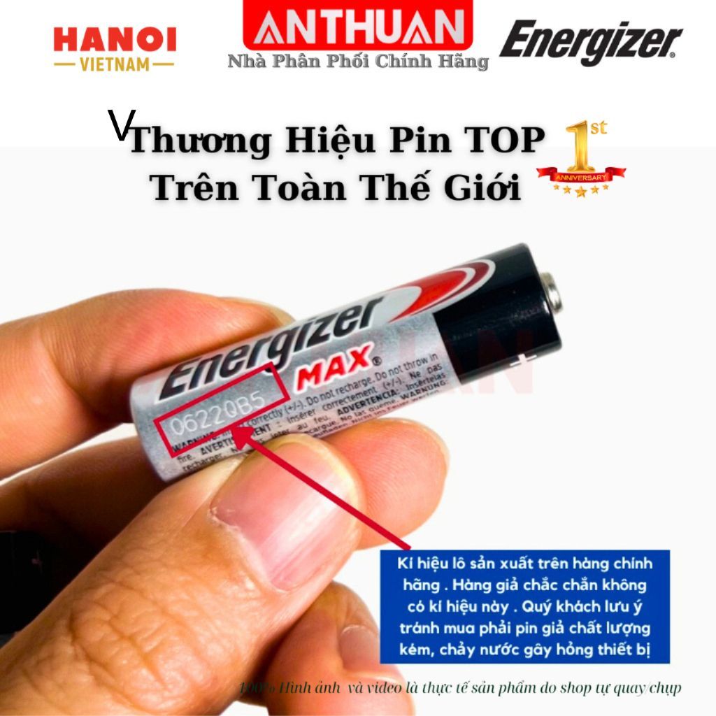 [Vỉ 12 viên] Pin Alkaline Energizer AA / AAA Tiểu, Đũa Pin Kiềm LR6 LR03 E91 E92 Chính Hãng Siêu Bền