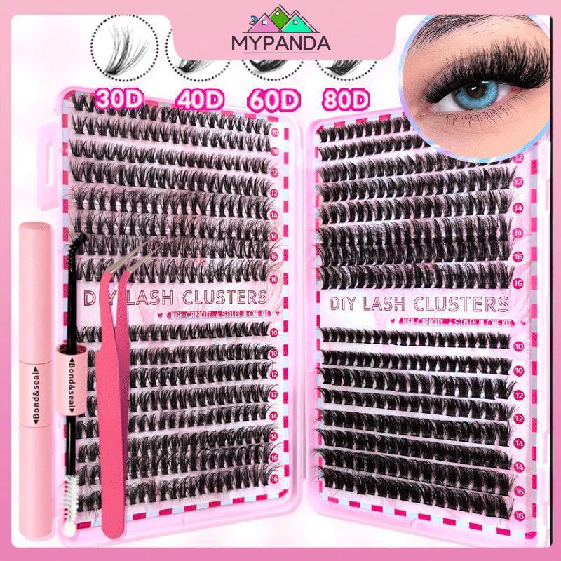 MYPANDA Lash Bond And Seal Mi Cụm Lông Mi Cố Định Hai Đầu Lâu Dài Keo Tẩy Lông Mi Nhíp Bộ Dụng Cụ Cọ Uốn Mi.