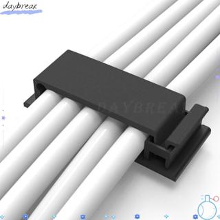 Kẹp cáp DAYBREAK, Bộ sắp xếp cáp nhựa màu đen trắng, Bộ quản lý dây cáp USB tự dính Bàn làm việc Văn phòng tại nhà