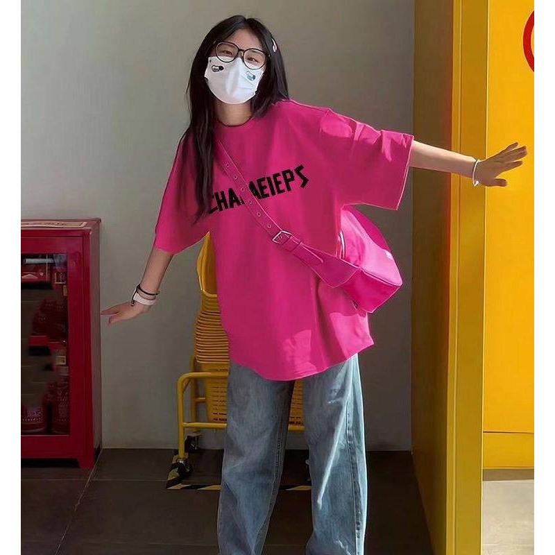 0503  Áo thun nam nữ, tay lỡ form rộng in hình đa dạng, áo thun unisex, thời trang hot mùa hè Cổ Tròn