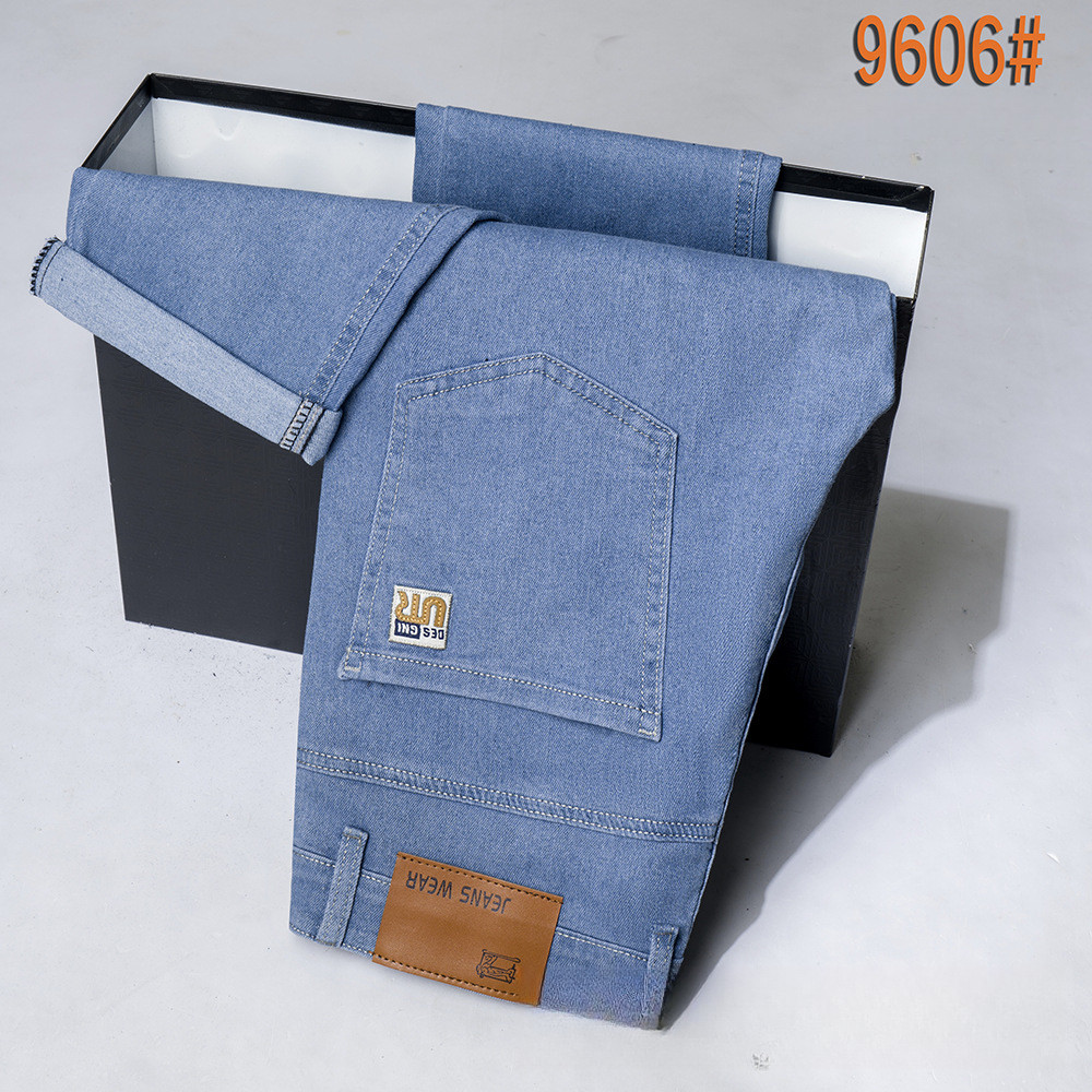 Quần jeans nam siêu mỏng lụa băng, ống rộng co giãn tốt cho mùa hè