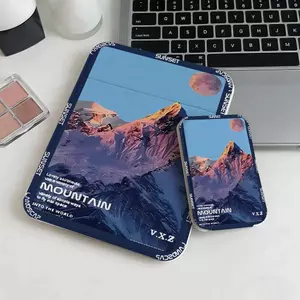 Núi tuyết đêm trăng Gương Trang Điểm Gập Đa Năng, Phù Hợp Dùng Văn Phòng Du Lịch