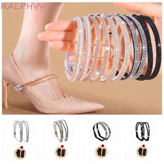 Dây đeo cố định đàn hồi PENTAXZR, ngăn ngừa rơi xuống dây đeo cố định hình tam giác có thể tháo rời Dây giày cao gót, Dây đeo chống trượt an toàn bằng kim cương giả Dây giày dây buộc gót chống rơi