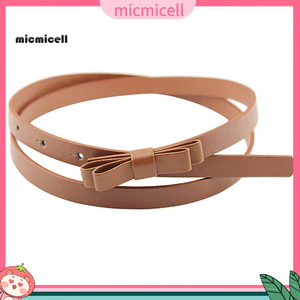 Thắt lưng da PU nữ màu pastel, thiết kế hai lớp với dây thun mỏng