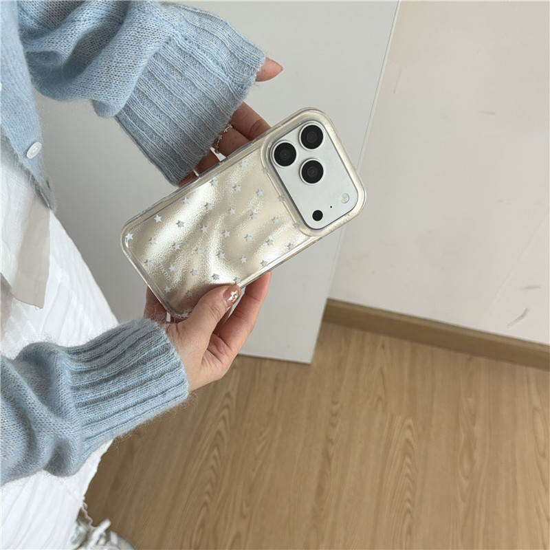 IPhone 17 Pro max 16 Pro max Cupcake có lá thiếc họa tiết ngôi sao TPU materia IMD xử lý Vỏ điện thoại