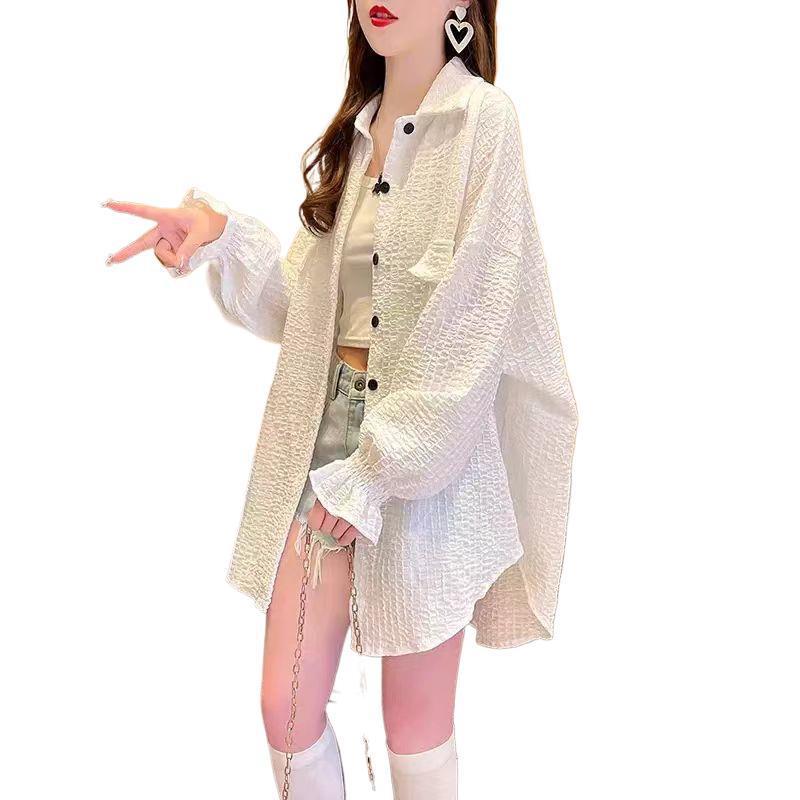 Áo khoác chống nắng cỡ lớn dành cho nữ, mặc ngoài trời mùa hè, sản phẩm mới thoáng khí, điều hòa,vải Satin mềm