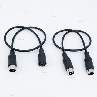 MIDI 5 Pin DIN - Cáp nối dài dây Nam sang Nam hoặc Nữ Đầu nối phích cắm âm thanh mở rộng Cáp 17VN1