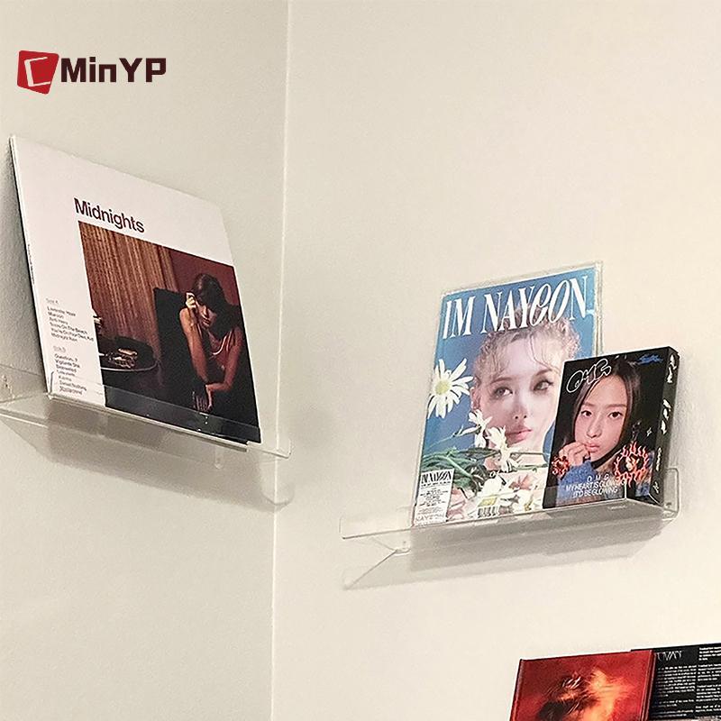 CMinYP Trong Suốt Vinyl Ghi Kệ Treo Tường Giá Đỡ Treo Tường Acrylic Album Ghi Giá Đỡ Hiển Thị LP Hàng Ngày Của Bạn Để Trang Trí Nhà Cửa Vinh Quang