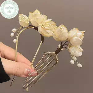 PUSKY Kẹp Tóc Hợp Kim Phong Cách Vintage - Tăng Cường Kiểu Tóc