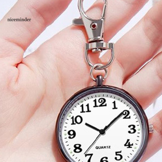 ZNCE _ Móc khóa nhỏ gọn Móc khóa đồng hồ có mặt số tròn Bộ chuyển động thạch anh có độ chính xác cao Con trỏ im lặng Móc khóa nhỏ gọn – Phụ kiện thời trang và bền bỉ cho hàng ngày