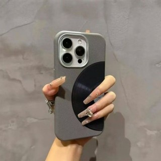 Dành Cho IPhone 17 16 15 14 13 12 11 Pro Max X XR XS Max 7 8 Plus Trường hợp điện thoại ghi âm một nửa màu đen
