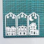 Arch House Night View Kim Loại Carbon Cắt Thép Khuôn Thêu Sò Dập Nổi Khắc Bản Mẫu DIY Album Ảnh Thiệp Chúc Mừng Cắt Chết Giấy Thủ Công Dụng Cụ