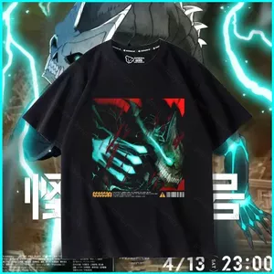 GN Kaiju No8 Cosplay vải 3D mùa hè Áo thun ngắn tay Anime NG