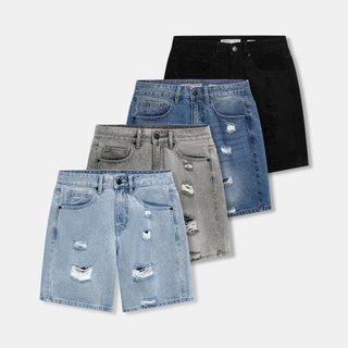 Quần Short Nam ICONDENIM Orgnls Raw Edge Shorts Form Loose QSID0262