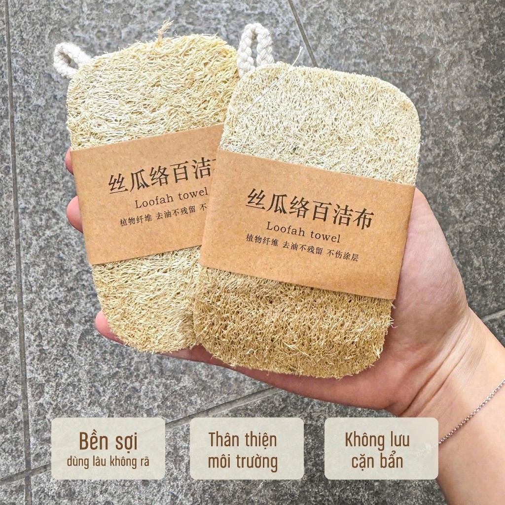 [Combo] Miếng Rửa Chén Bát Xơ Mướp Tự Nhiên An Toàn Sức Khỏe Thân Thiện Với Môi Trường