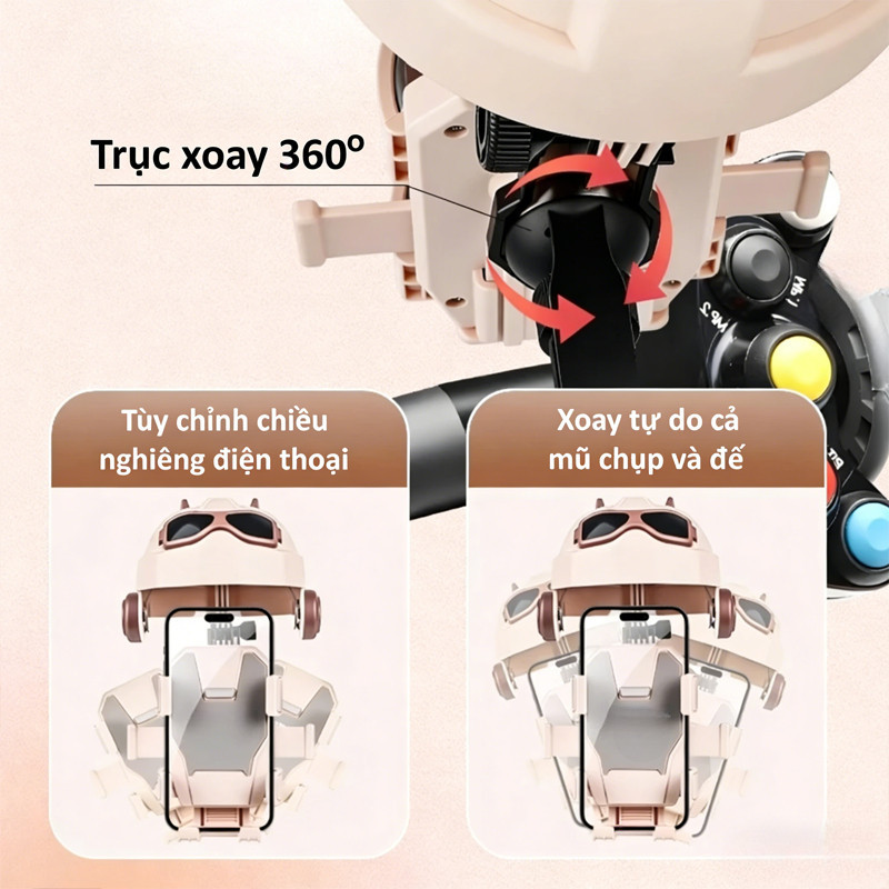 Giá Đỡ Điện Thoại Xe Máy/Xe Đạp - Chống Rung & Chống Mưa, Kiểu Dáng Kim Loại Thời Trang, Kèm Kẹp Xoay 360° & Nắp Bảo Vệ