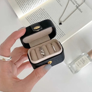 Hộp trang sức đa năng tiện mang Hộp Đựng Trang Sức / Nhẫn, Bằng Da PU, Thiết Kế Đơn Giản, Tiện Dụng, Nhỏ Gọn