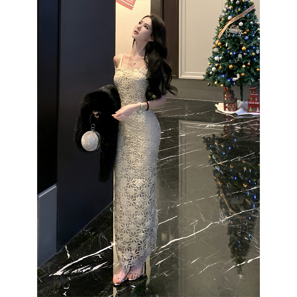 Đầm maxi body ren thiết kế sang trọng Luxury | | ảnh thật cuối