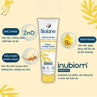 [DATE T10/2026]💙 KEM DƯỠNG CHỐNG HĂM TÃ - BIOLANE DIAPER CHANGE CREAM 50ML/100ML 💙