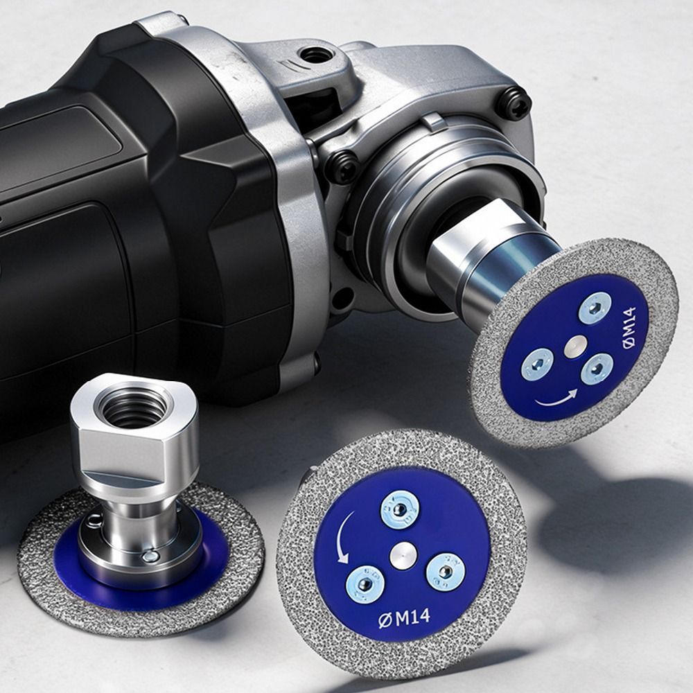Lưỡi cưa HOBBYIN, Đĩa cắt đá ép nóng chống mài mòn, Cắt & Mài bền bỉ Sử dụng kép Độ cứng cao Cắt tròn & Mài lưỡi khắc đá sử dụng kép