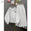 Sét bộ thu đông quần ống rộng màu xám tiêu + phối kèm áo hoodie nỉ màu xám tiêu -quanao94