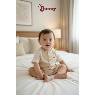Bộ cộc tăm lụa Hàn mềm mịn tay raglan phối màu xinh xắn cho bé 0-12 tháng-3-10Kg
