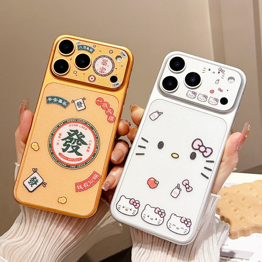 In hoạt hình Phim máy ảnh trong suốt lấp lánh + Nhãn dán mặt sau cho IPhone 17 Pro / 17 Pro Max / Giấy mềm Micro Matte Bảo vệ camera / Phim mặt sau / Chống mài mòn Chống trầy xước