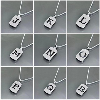 Vòng cổ ban đầu tiếng Anh mặt dây thép titan và bạc, độc đáo, thời trang - Quà tặng nữ