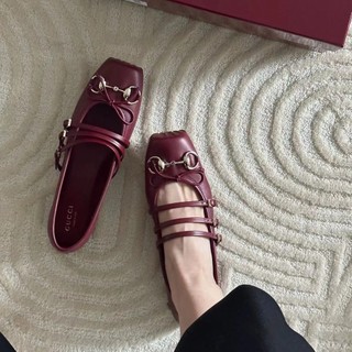 Giày Ba Lê Phong Cách Mới Nữ Retro Flat Mary Jane Giày