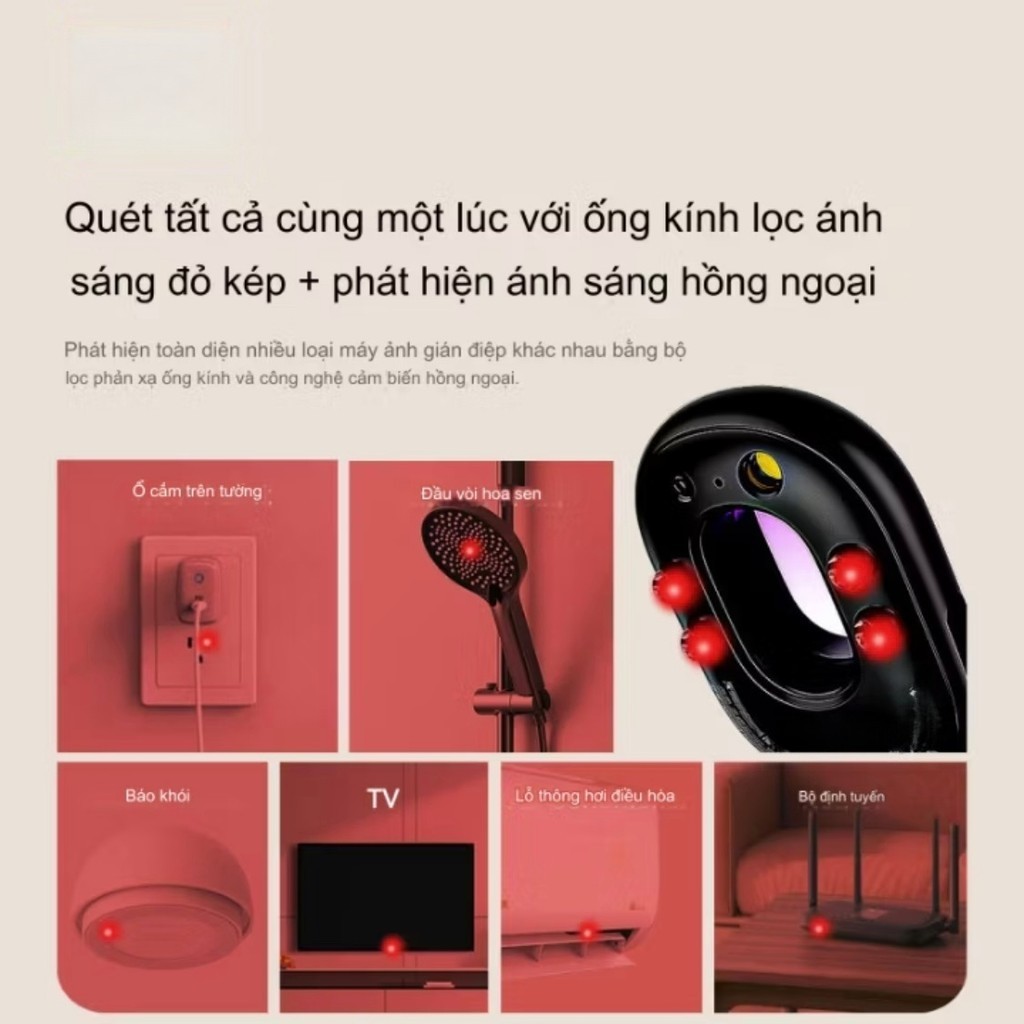Máy Dò Ống Kính Ẩn  Bảo Vệ An Ninh Chống Nhìn Trộm