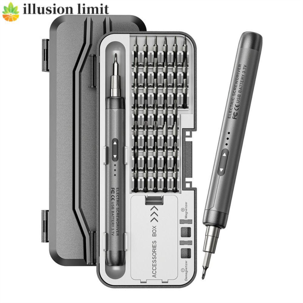 Bộ công cụ sửa chữa điện ILLUSION LIMIT Bộ tuốc nơ vít không dây nguồn chính xác cho PC, Điện thoại, Laptop