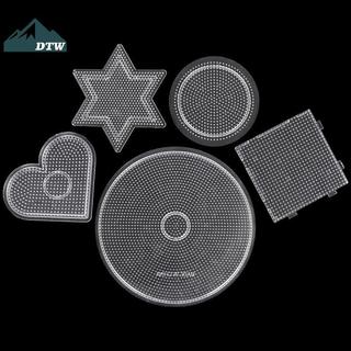 DTW 5 Loại Lựa Chọn 2.6 Mm Perler Hạt Mẫu Pegboard Cho Hama Hạt Công Cụ DIY Giáo Dục Xếp Hình Beadbond Thể Thao