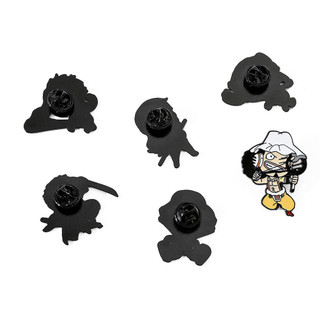 6 Cái / bộ Dễ Thương Một Mảnh Kim Loại Huy Hiệu Luffy Chopper.Alloy Nhỏ Giọt Thổ Cẩm Phụ Kiện Trang Trí Pin
