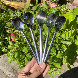 COMBO 20/50 Muỗng Cà Phê Inox Dày và Dài, Muỗng Đá Chanh Inox