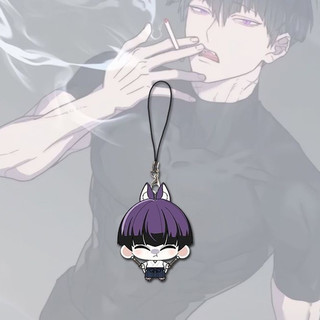 Anime Kaiju No. 8 SOSHIRO HOSHINA Cosplay Keychain Kawaii Phone Chain Keyring Key Chain Bag Decoration Ornament Props