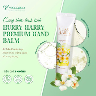 Kem dưỡng da tay giúp cấp ẩm Miccosmo Hurry Harry Premium Hand Balm 40g