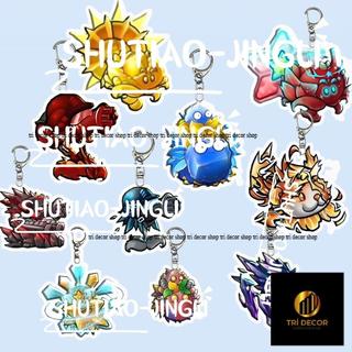 [Giảm giá hấp dẫn] Móc khóa acrylic thực vật tối ưu do người hâm mộ Plants vs. Zombies làm, phụ kiện quà tặng cho ba lô