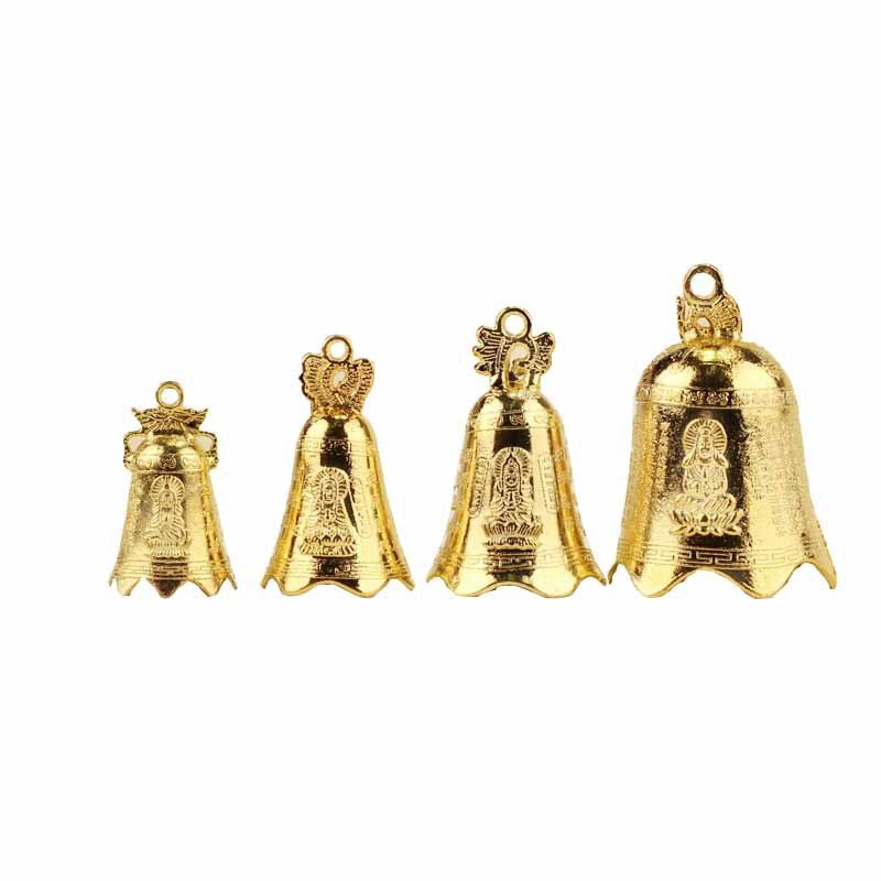 Thiên Thần Ngôi Sao Mặt Trăng Rồng Chuông Gió Vàng Bện Đồng Hồ Chuông Đồng Bện Chuông Gió Phụ Kiện Thủ Công ZXBP