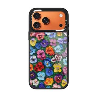CASECASE X Pansy Garden Case Chống Trầy Xước Từ Hút Kính Dành Cho IPhone 17 Air 16 15 14 Pro Max Plus Ốp Lưng Cứng Có Hộp Khắc logo