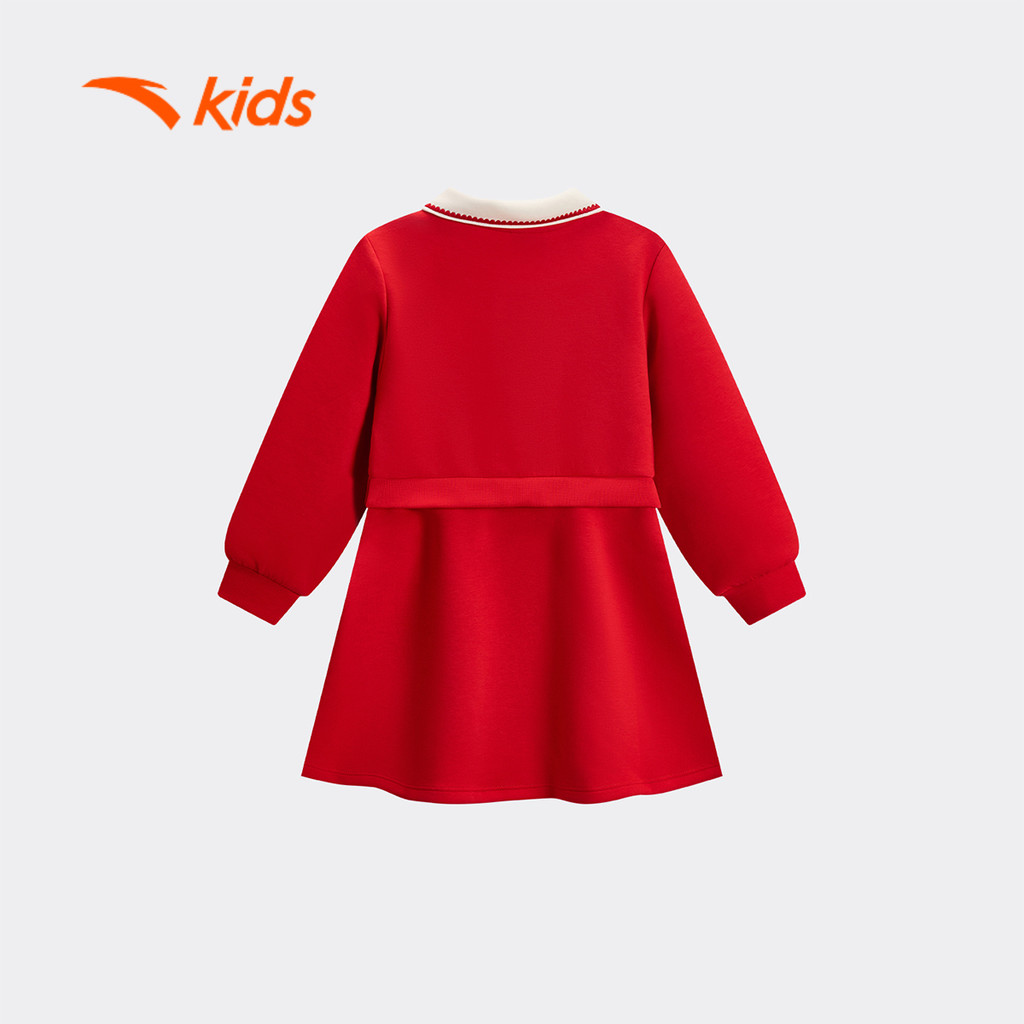 ANTA Kids Váy Liền Thời Trang Bé Gái Thoải Mái, Mềm Mại Và Thân Thiện Với Da Bé 3626A9301