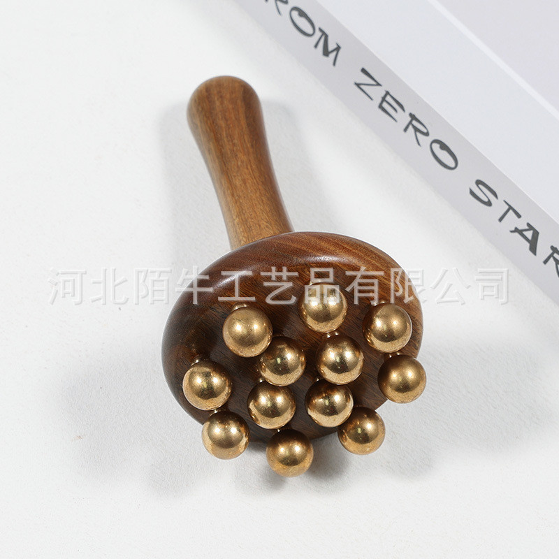 Lược Massage móng tay bằng đồng bằng gỗ hồng ngoại Brazil 28-Tooth Đầu kinh tuyến Lược gỗ nguyên khối năm tầng Bàn chải gỗ đàn hương Lược gia dụng Q2IB