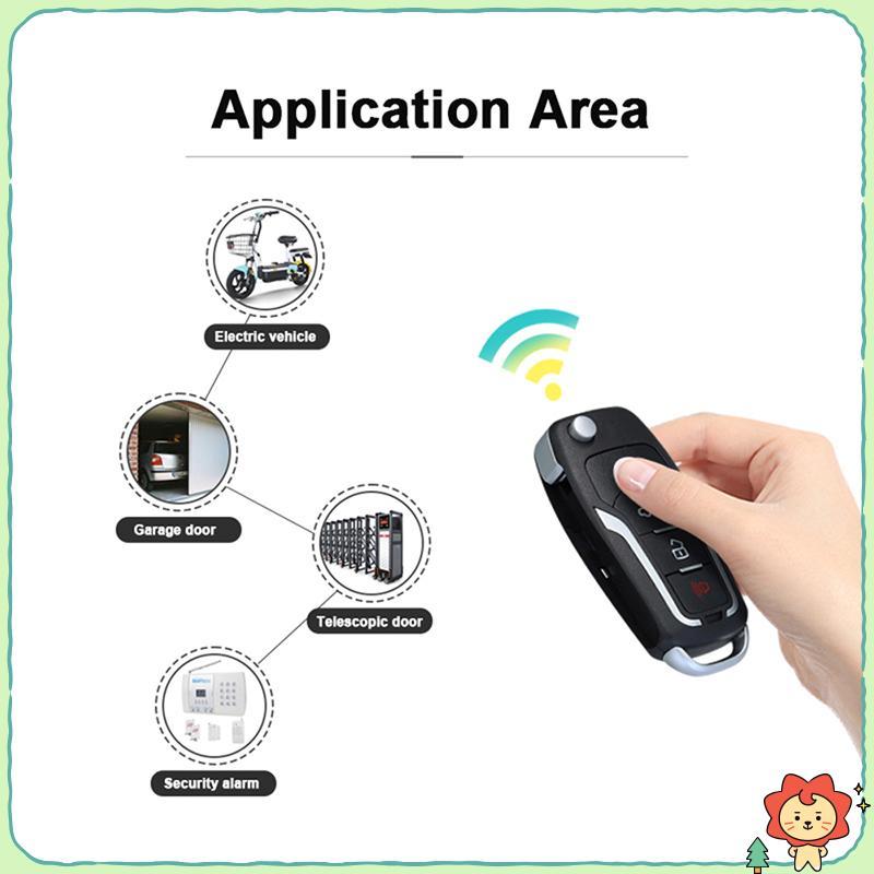 433 MHz Chìa Khóa Điều Khiển Từ Xa Ô Tô Điện Thông Minh Nhà Để Xe Thay Thế Nhân Bản Nhân Bản Sao Từ Xa 4 Channe null