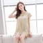 Quần Short Ngắn Tay Ngắn Người Cao Tuổi Trung Niên Plus Béo Cực Lớn Rời Mỡ MM Mẹ Mặc Ice Sil