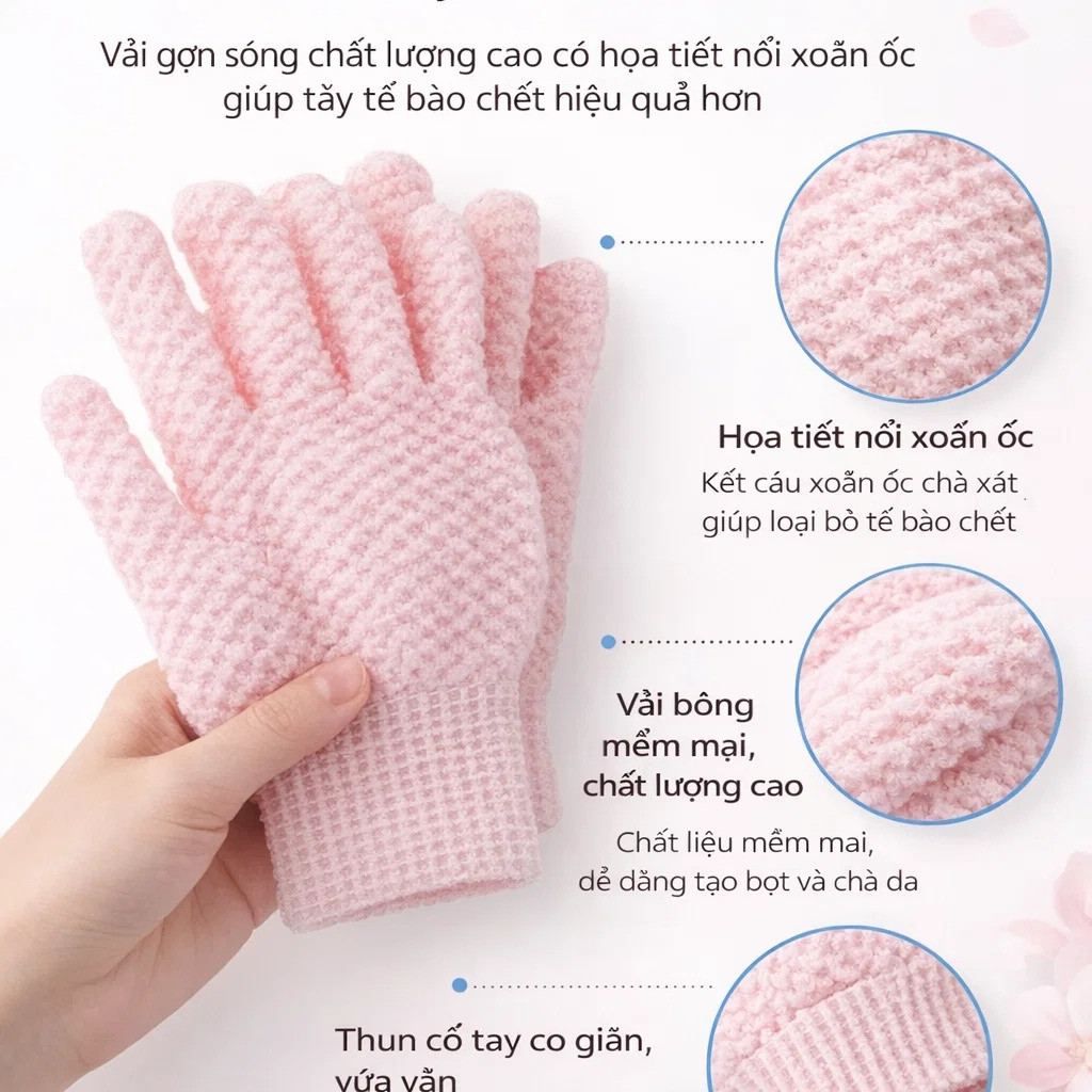 【Loại Bỏ Da Chết Sâu】Găng Tay Tắm 5 Ngón Cho Người Lớn - Dụng Cụ Tắm Hiệu Quả/Làm Sạch Sâu/Chăm Sóc Da/Massage Nhẹ Nhàng/găng tay tẩy tế bào chết/Găng tay tẩy tế bào chết phù hợp cho cả nam và nữ